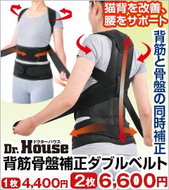 Dr.House 背筋骨盤補正ダブルベルト