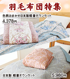 羽毛布団特集