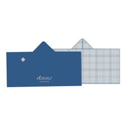 ブルー×グレーチェック