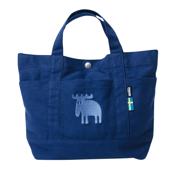 モズ 帆布トートバッグ ブルー レディースファッション はぴねすくらぶ