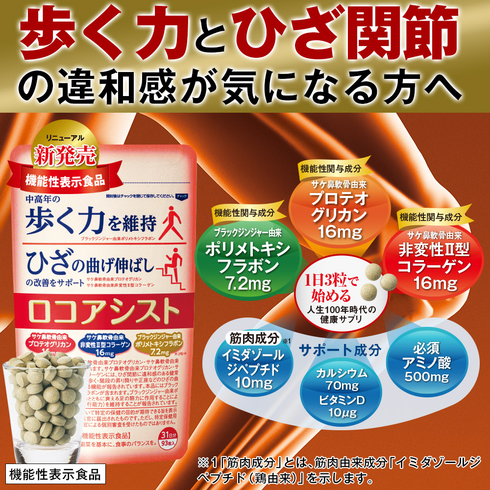 【機能性表示食品】ロコアシスト: 健康・サプリ／はぴねすくらぶ