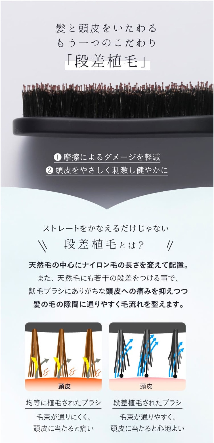 ストレーニア ケアストレートコーム ポイントストレートブラシ セット