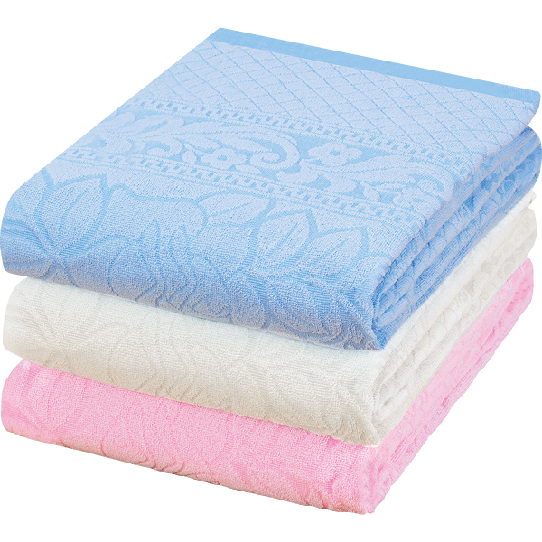 泉州産ジャカード織タオルシーツ(シングル3色組): 寝具／はぴねすくらぶ