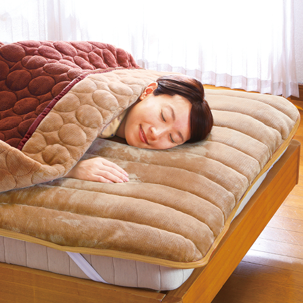 洗える暖か毛布の掛け敷きセット: 寝具／はぴねすくらぶ