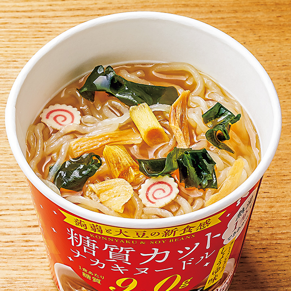 12個セット:　糖質カットナカキヌードル（醤油）　食品・スイーツ／はぴねすくらぶ