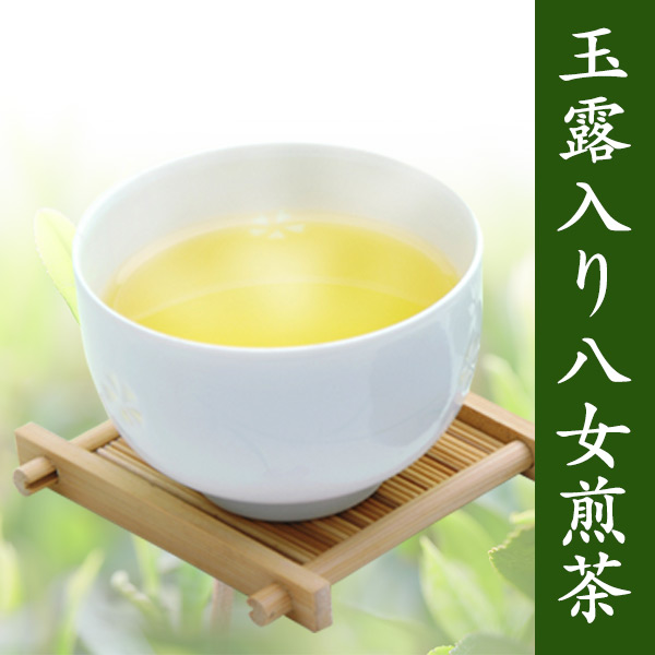 玉露入り八女煎茶 お徳用1kg(500g×2袋)+玉露20g