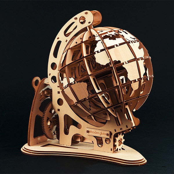 地球儀 グローブ 特大 大型 木製 ウッド スタンド 世界地図 置物 什器 美品