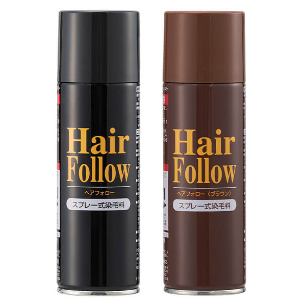 ヘアフォロー スプレー式染毛料(ブラック2本組): ヘアケア／は