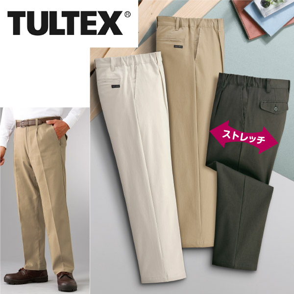 タルテックス らくらくストレッチ チノパンツ 3色組(股下65cm/S): メンズファッション／はぴねすくらぶ