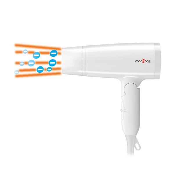 モッズ ヘア マイナスイオンヘアードライヤー ホワイト 生活雑貨 家電 はぴねすくらぶ