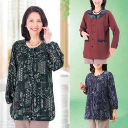 綿楊柳和柄スモック