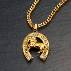 駿馬&馬蹄ペンダント