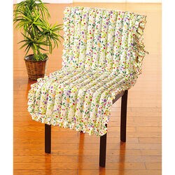 フリル付チェアカバー2枚組