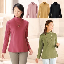 あったか裏起毛着やせプルオーバー