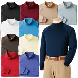 美品　定価2.5万　BRIEFING ネイビー ハイネックシャツ 裏綿100％ハイネックシャツ(S ブラック): メンズファッション