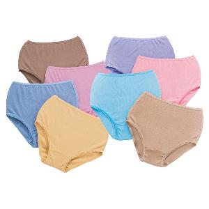 綿素材のびのびすっぽりショーツ8色組