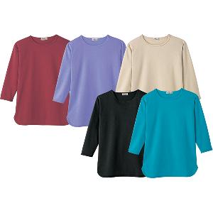 セレブコットン七分袖Tシャツ