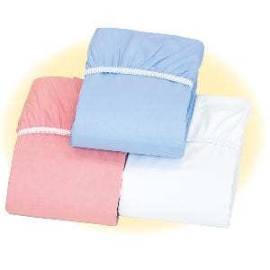 綿平織りワンタッチシーツ同色2枚組