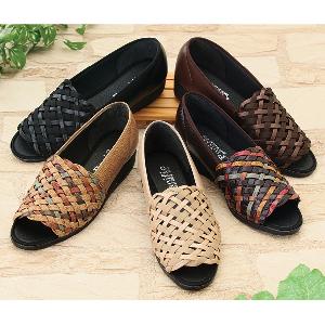 彩色クロスメッシュパンプス