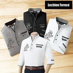 ルシアン・フェロス キャラクター刺しゅう7分袖シャツ