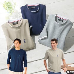 綿100％汗染み防止エチケットTシャツ3色組