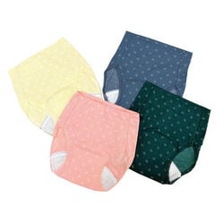 ジャカード織やわらかフィット安心ショーツ4色組