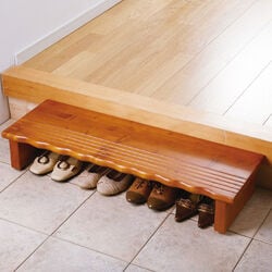 天然木玄関台