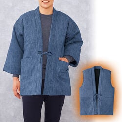 高島ちぢみ ぽかぽか中綿ベスト