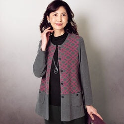 インターアクション暖か素材デザインジャケット