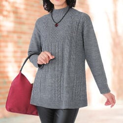 ミックス編みチュニック