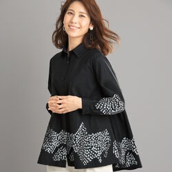 パネルプリントシャツ