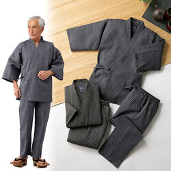 アーバンエクスプレス 綿100％しじら織作務衣2色組