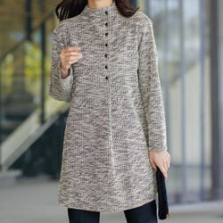 カットソーツィードチュニック