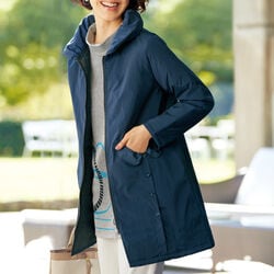 衿風デザインポケット中わたコート