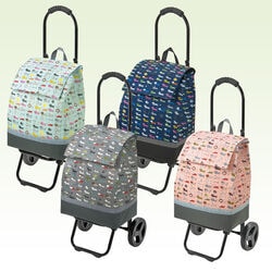 シャルミス ネコ柄引っ掛けられるショッピングカート