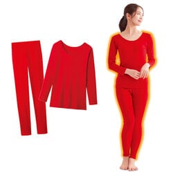 赤い綿100インナー2枚組