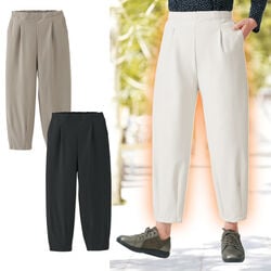 サーモトロン裏起毛あったかゆったりパンツ