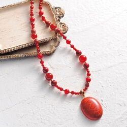 イソバナ珊瑚2WAYネックレス