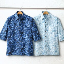 日本製7分袖デザインシャツ