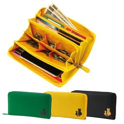 しっかり仕分けネコプリント6室長財布