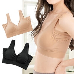 エアーフィットサイドパッドブラ2色4枚組