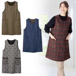 暖か裏フリースぬくぬくエプロンジャンスカ