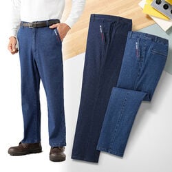 たるテックス ストレッチデニムパンツ2色組