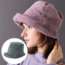 コーデュロイお洒落帽子