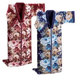 ボリューム中わた入3層構造毛布地かいまき