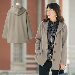 フード付ジャカードカットソージャケット