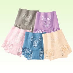 毎日はきたい！お腹押さえ安心ショーツ5色組