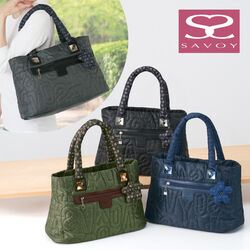 サボイ ロゴキルティングトート