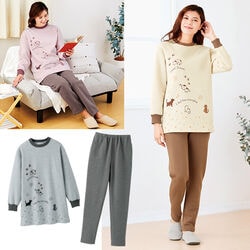 あったか裏起毛にゃんこパジャマ