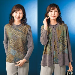 杢調カットソーベストアンサンブル